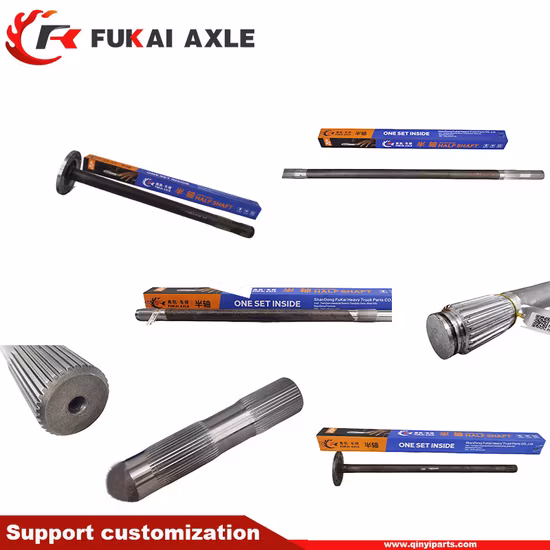 Customized High Precision Spare Parts Auto/Truck/Drive/Gear/Spline/Propeller/Half/Sleeve/Machinery/Sliding/Transmission Axle Shaft 42CrMo 20crmoti